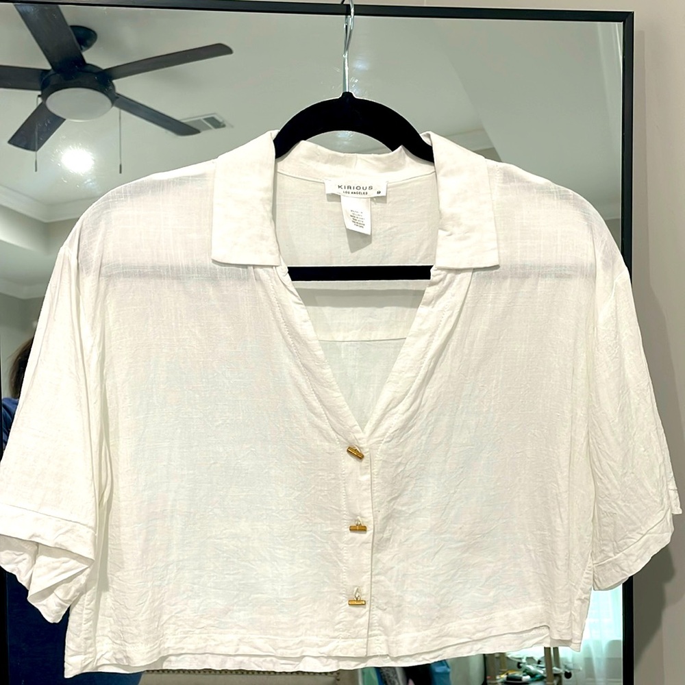 White Crop Top